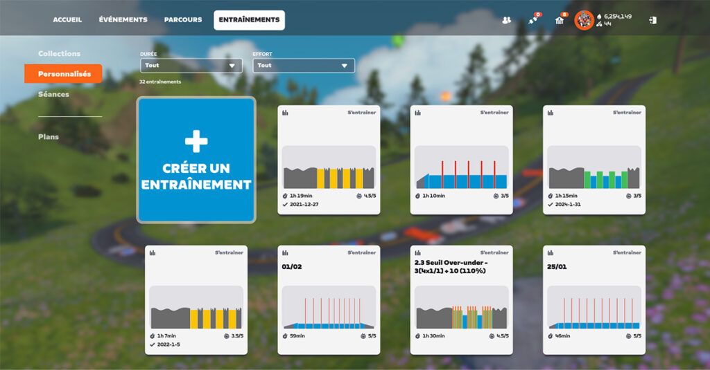 Tutoriel pour créer un entrainement sur Zwift