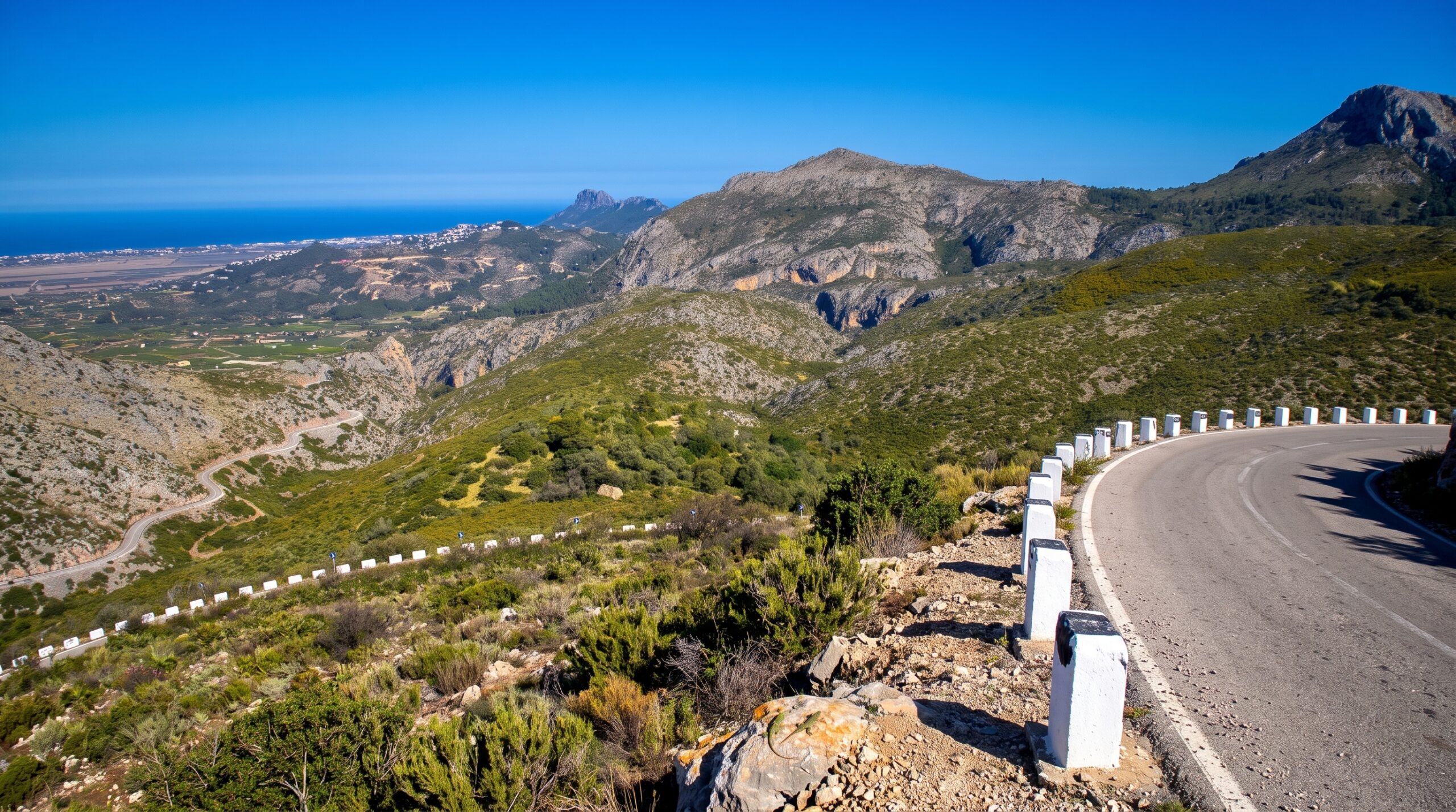 Route de montagne de la Vall d'Ebo, sur la Costa Blanca